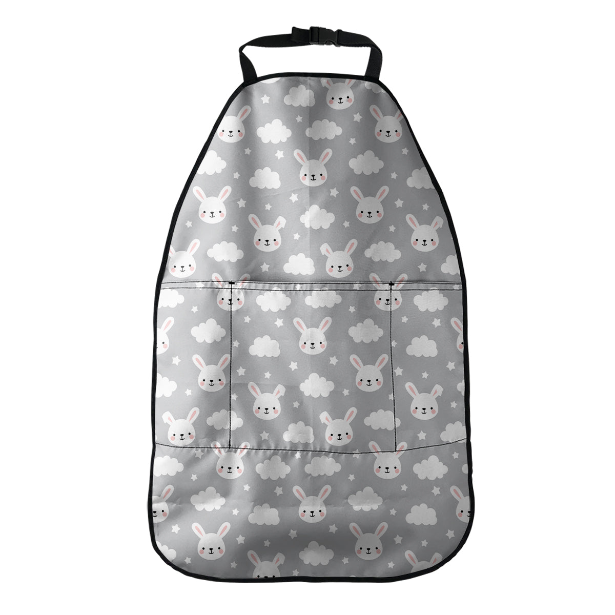 Rabbit And Cloud Pattern Print Car Seat Organizers