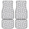 Rabbit And Cloud Pattern Print Front and Back Car Floor Mats