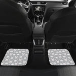 Rabbit And Cloud Pattern Print Front and Back Car Floor Mats