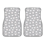 Rabbit And Cloud Pattern Print Front Car Floor Mats