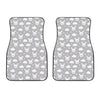 Rabbit And Cloud Pattern Print Front Car Floor Mats