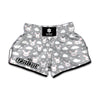 Rabbit And Cloud Pattern Print Muay Thai Boxing Shorts