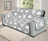 Rabbit And Cloud Pattern Print Oversized Sofa Protector