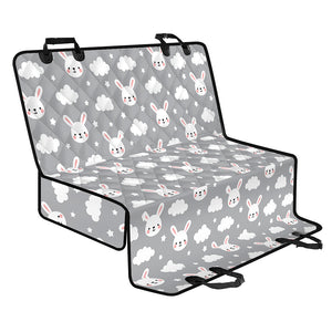 Rabbit And Cloud Pattern Print Pet Car Back Seat Cover