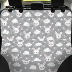 Rabbit And Cloud Pattern Print Pet Car Back Seat Cover