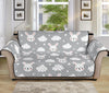 Rabbit And Cloud Pattern Print Sofa Protector