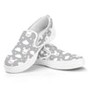 Rabbit And Cloud Pattern Print White Slip On Shoes