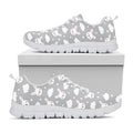Rabbit And Cloud Pattern Print White Running Shoes