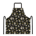 Raccoon And Banana Pattern Print Apron