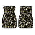 Raccoon And Banana Pattern Print Front Car Floor Mats