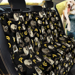 Raccoon And Banana Pattern Print Pet Car Back Seat Cover