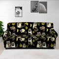 Raccoon And Banana Pattern Print Sofa Cover