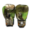 Raccoon And Flower Print Boxing Gloves