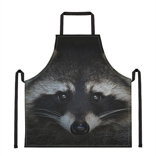 Raccoon Portrait Print Apron