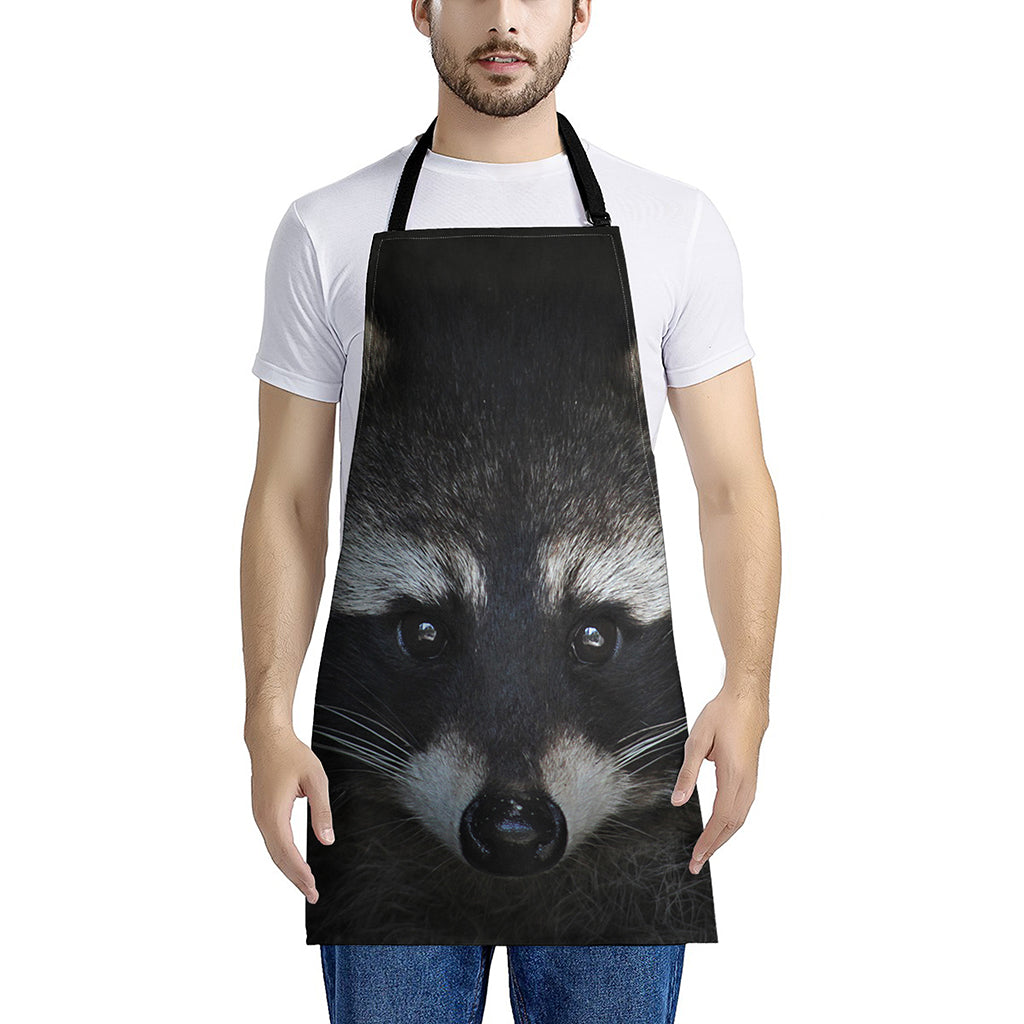 Raccoon Portrait Print Apron