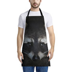 Raccoon Portrait Print Apron