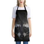 Raccoon Portrait Print Apron