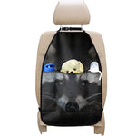 Raccoon Portrait Print Car Seat Organizers