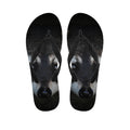 Raccoon Portrait Print Flip Flops