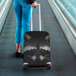 Raccoon Portrait Print Luggage Cover