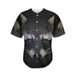 Raccoon Portrait Print Men's Baseball Jersey