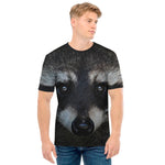 Raccoon Portrait Print Men's T-Shirt