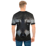 Raccoon Portrait Print Men's T-Shirt