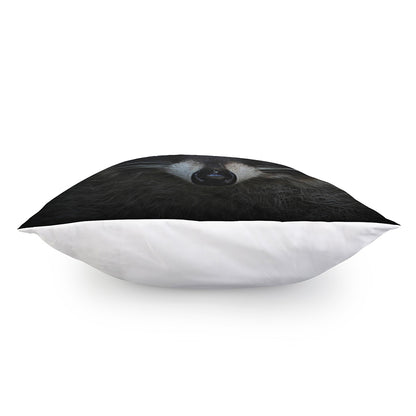 Raccoon Portrait Print Pillow Cover