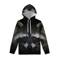 Raccoon Portrait Print Pullover Hoodie