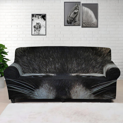 Raccoon Portrait Print Sofa Cover