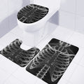 Radiologist X-Ray Film Print 3 Piece Bath Mat Set