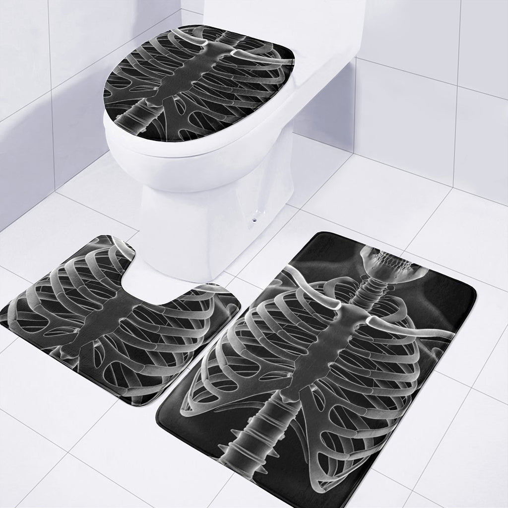 Radiologist X-Ray Film Print 3 Piece Bath Mat Set
