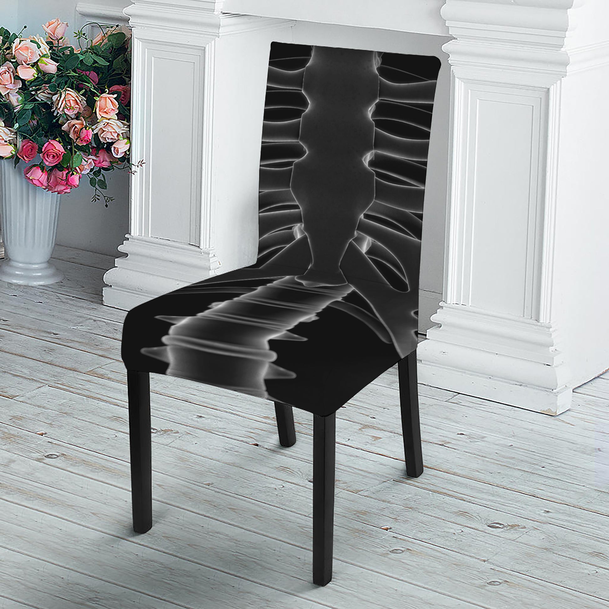 Radiologist X-Ray Film Print Dining Chair Slipcover