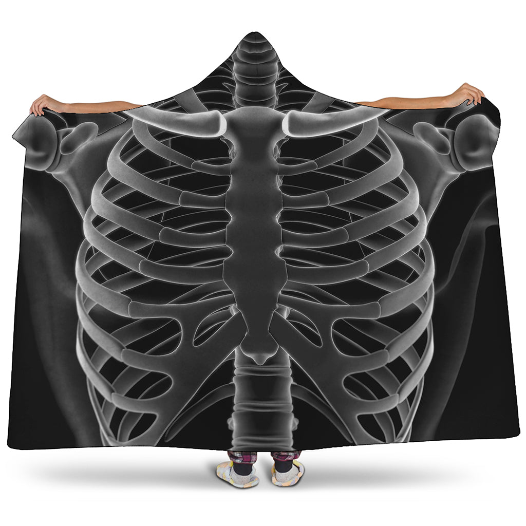 Radiologist X-Ray Film Print Hooded Blanket