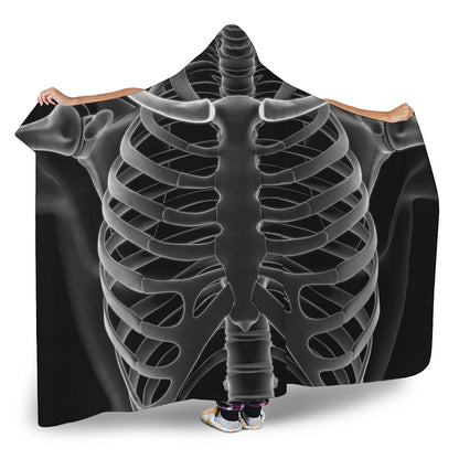 Radiologist X-Ray Film Print Hooded Blanket