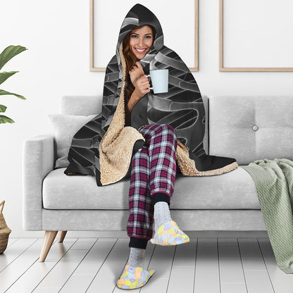 Radiologist X-Ray Film Print Hooded Blanket