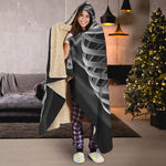 Radiologist X-Ray Film Print Hooded Blanket