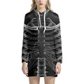 Radiologist X-Ray Film Print Pullover Hoodie Dress