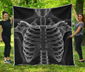 Radiologist X-Ray Film Print Quilt