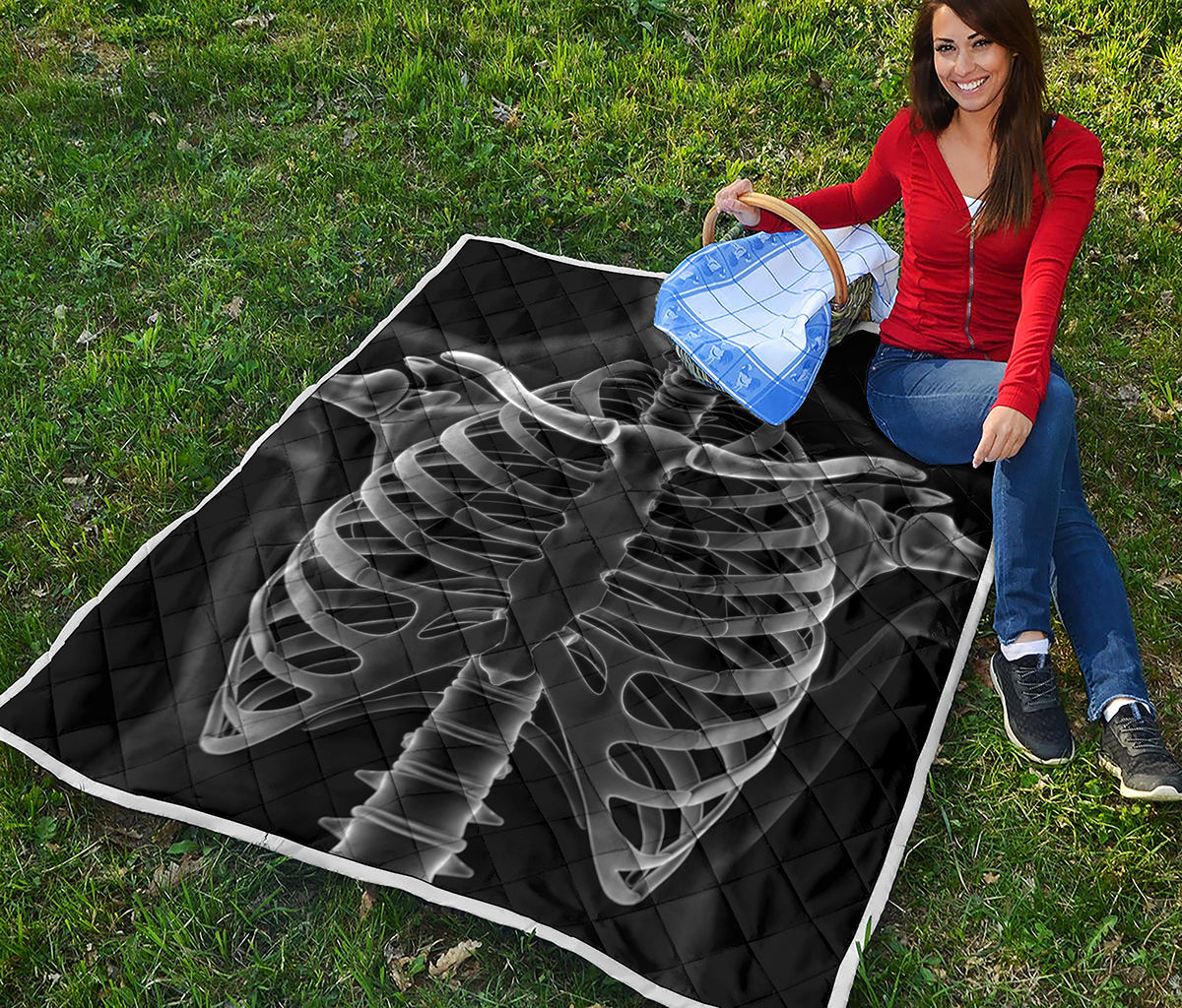 Radiologist X-Ray Film Print Quilt