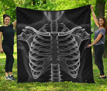 Radiologist X-Ray Film Print Quilt