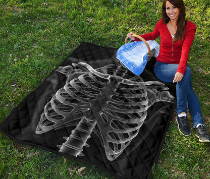 Radiologist X-Ray Film Print Quilt