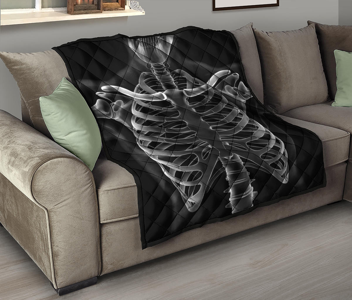 Radiologist X-Ray Film Print Quilt