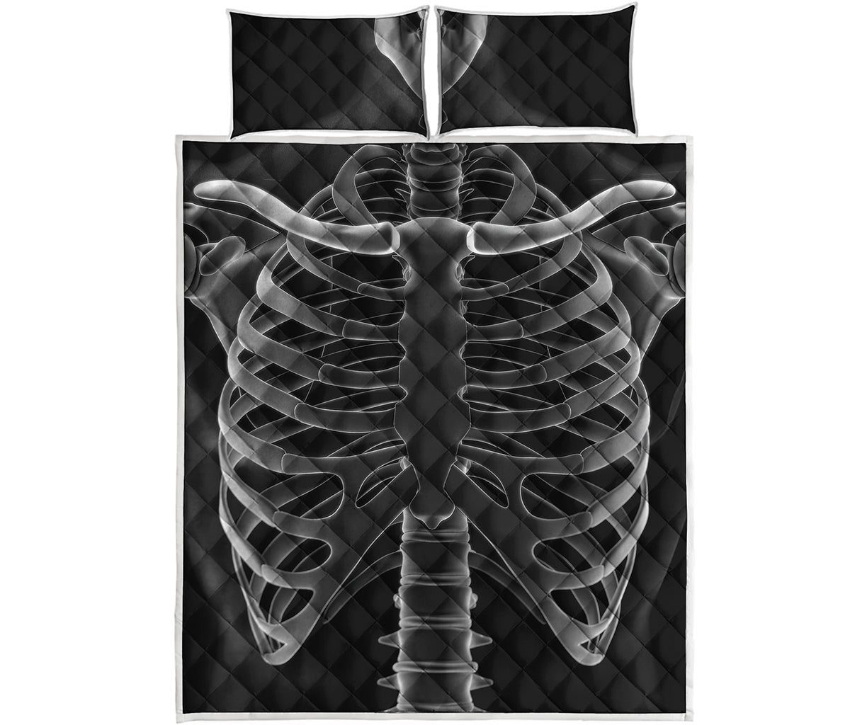 Radiologist X-Ray Film Print Quilt Bed Set