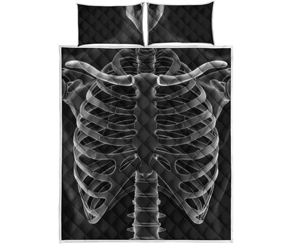 Radiologist X-Ray Film Print Quilt Bed Set