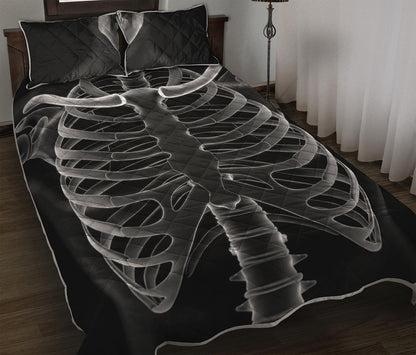 Radiologist X-Ray Film Print Quilt Bed Set