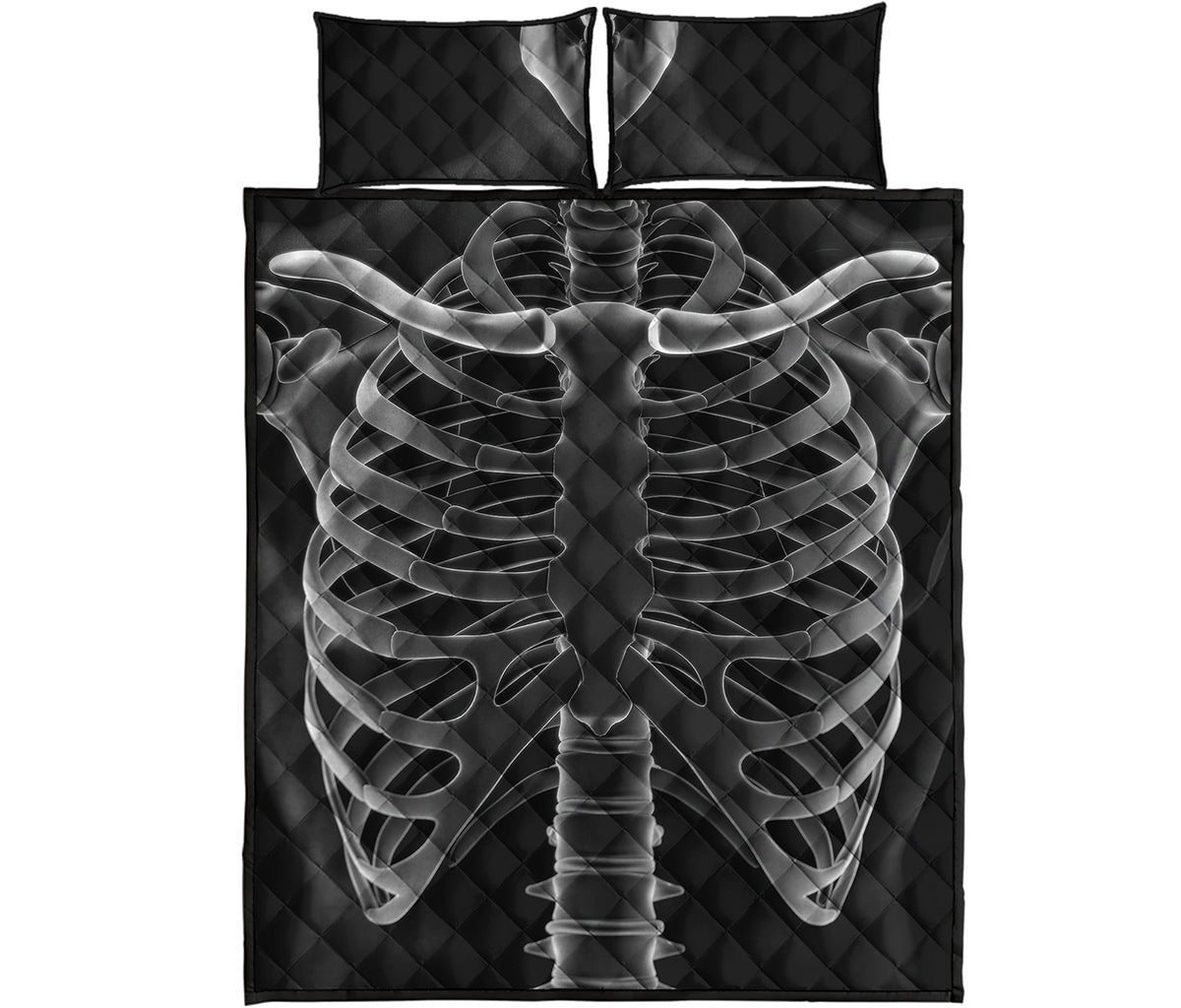 Radiologist X-Ray Film Print Quilt Bed Set