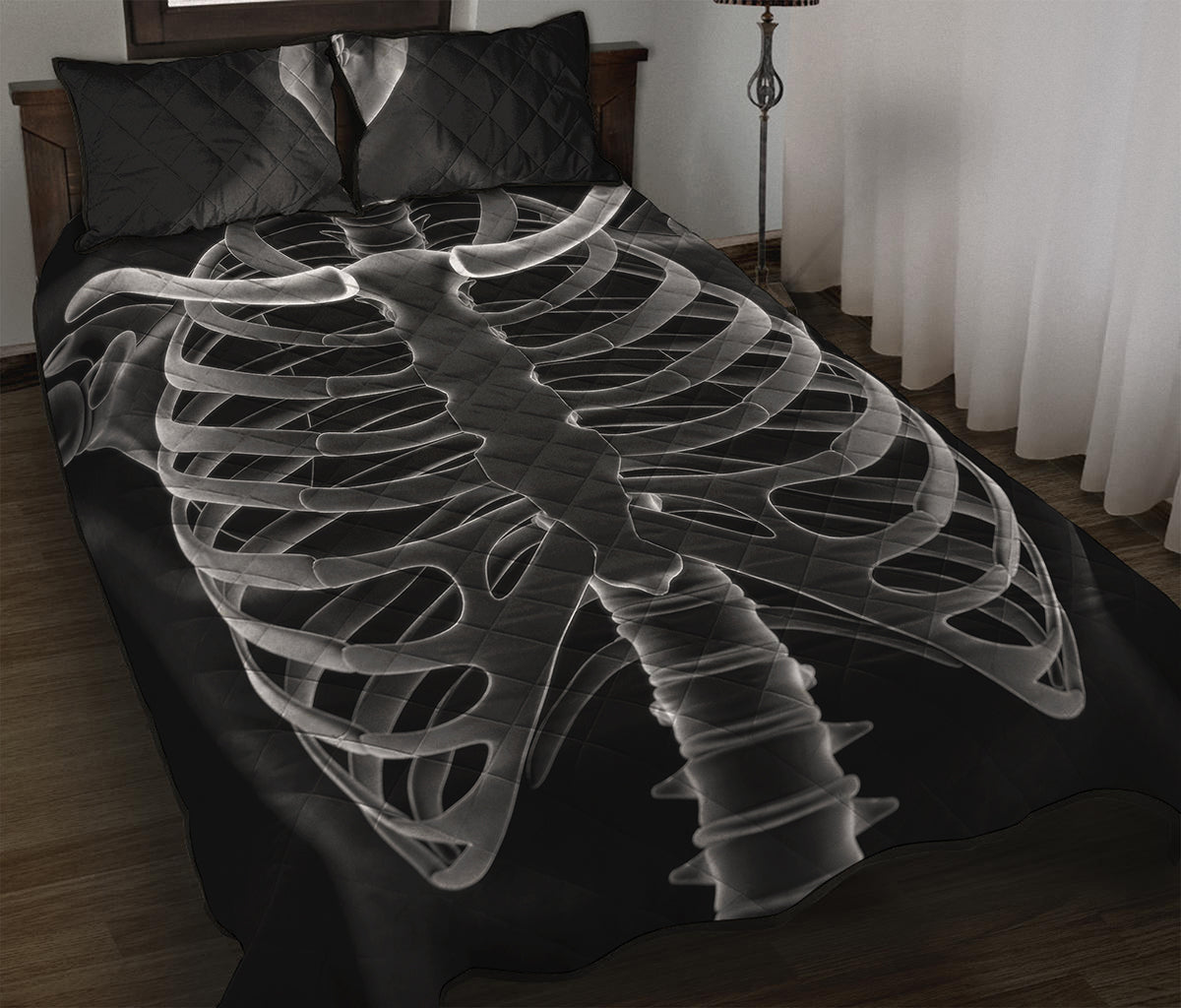 Radiologist X-Ray Film Print Quilt Bed Set