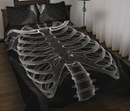 Radiologist X-Ray Film Print Quilt Bed Set