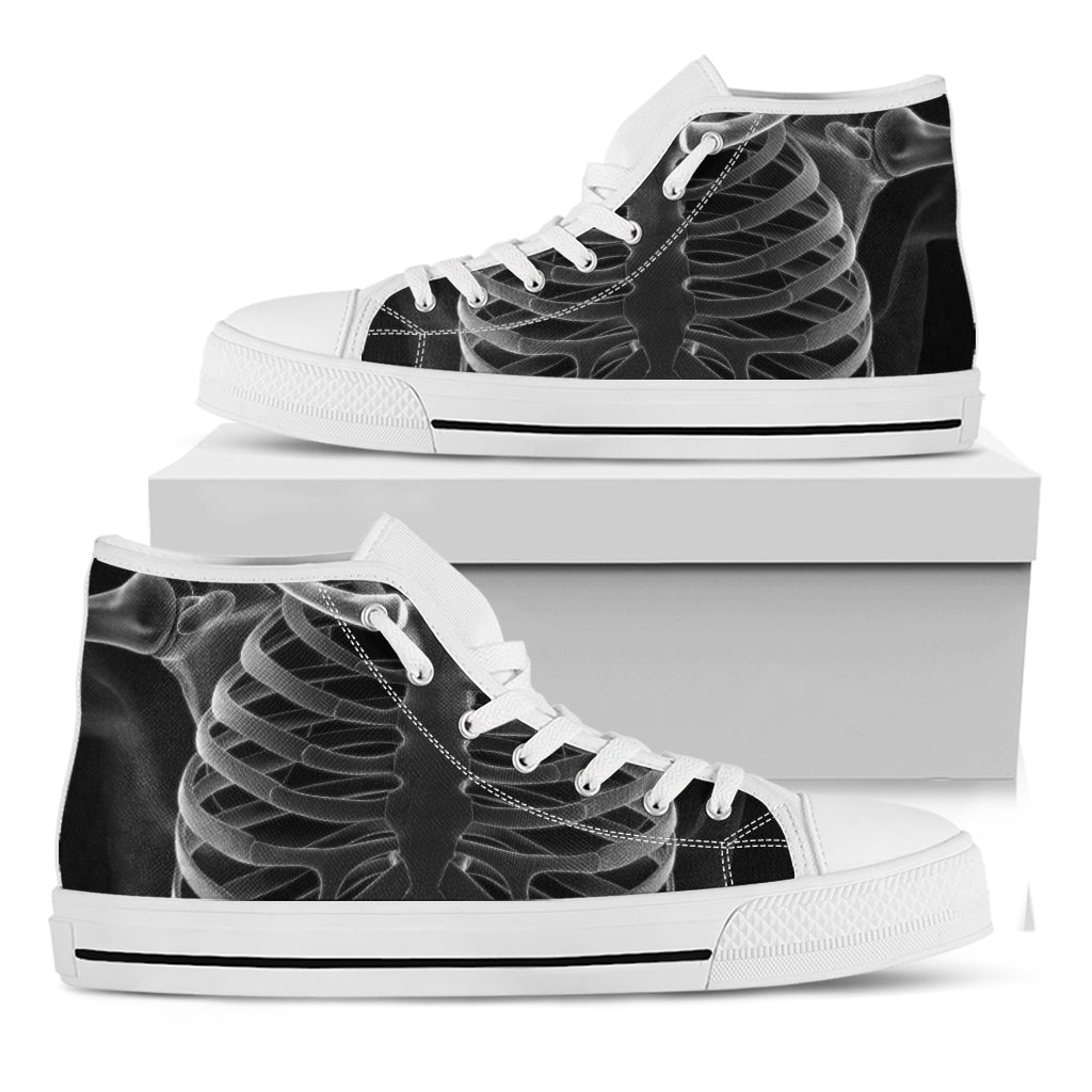 Radiologist X-Ray Film Print White High Top Shoes